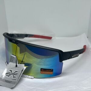 X-Loop Sports Shield Sunglasses – UV400 Protection, Polycarbonate Lens